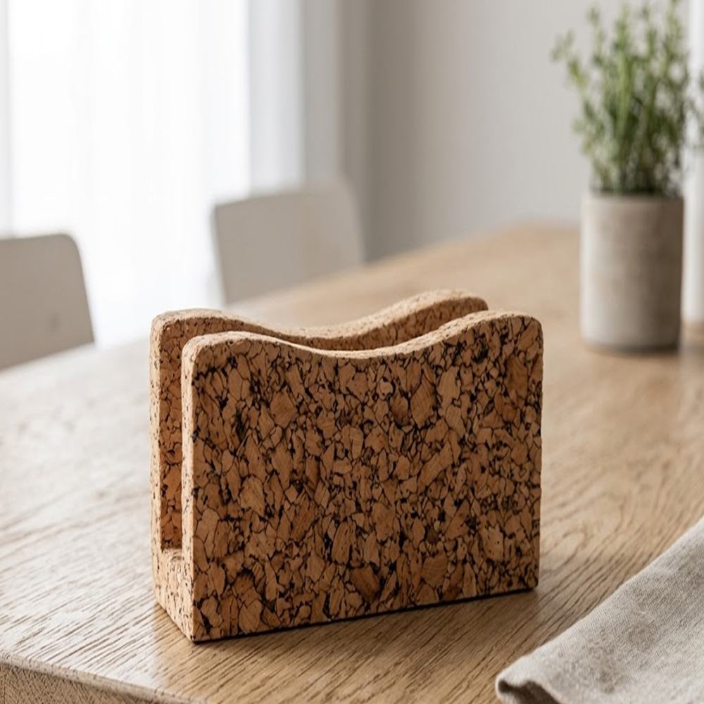 PAIVI Natural Cork Napkin Holder - Image 3