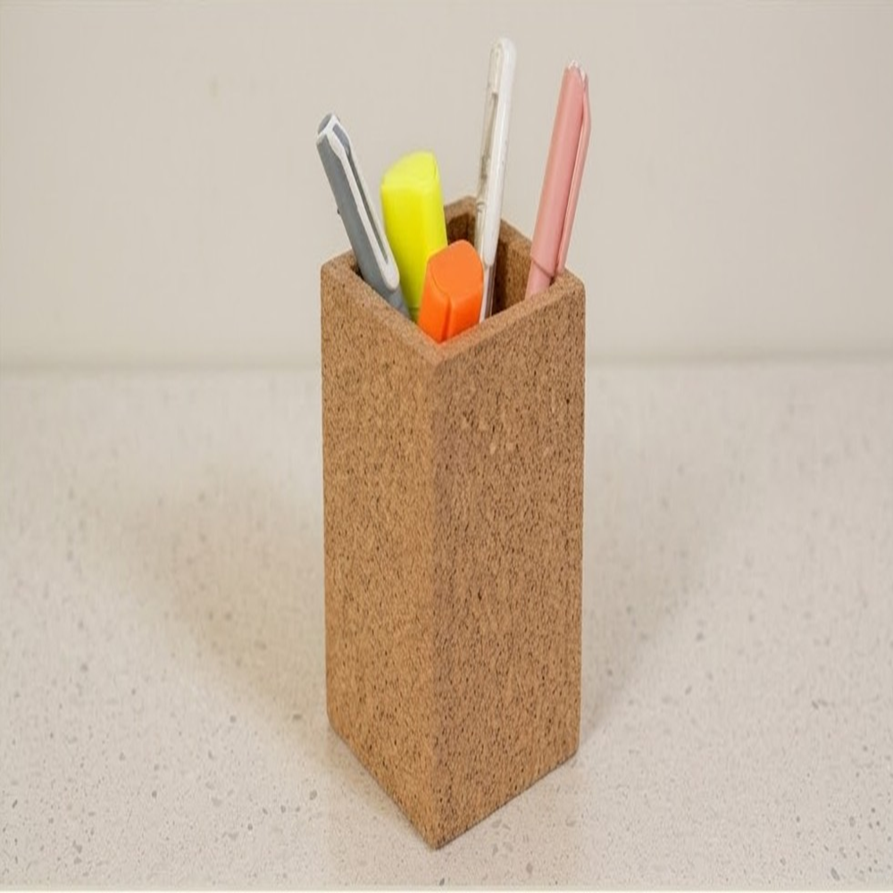 PAIVI Fine Grain Cork Square Pen Holder - Image 3
