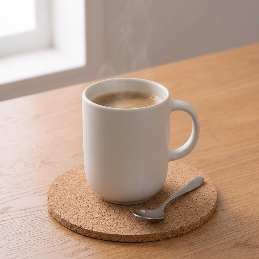 PAIVI Natural Round Cork Trivets - Image 4