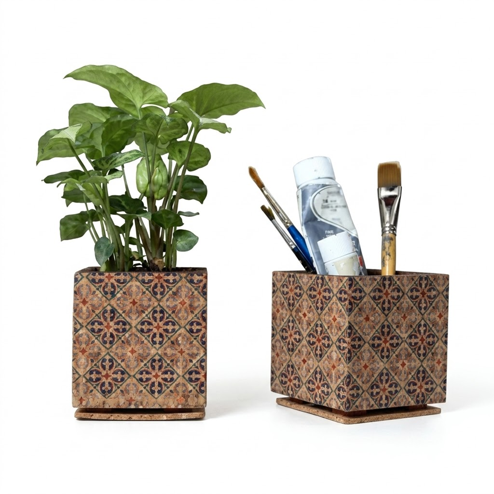 PAIVI Multicolor Print Cork Planter