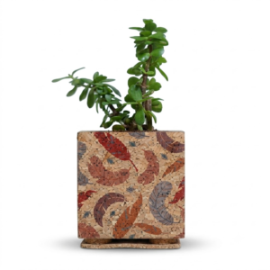 PAIVI Feather Print Cork Planter