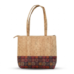 PAIVI Box Print Cork Tote Bag