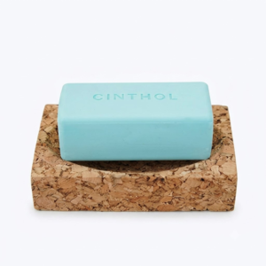 PAIVI Natural Cork Rectangular Soap Dish