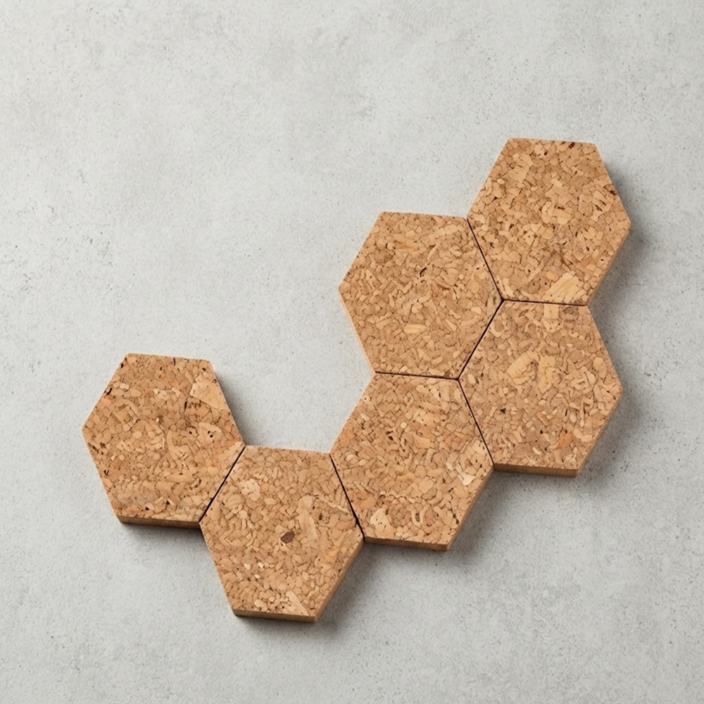 PAIVI Hexagon Cork Wall Decor Chain - Image 3