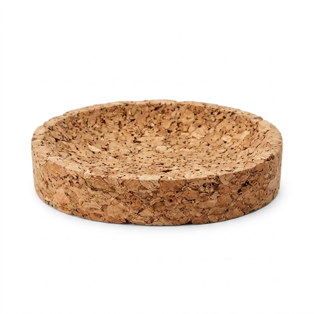 PAIVI Natural Cork Oval Soap Dish
