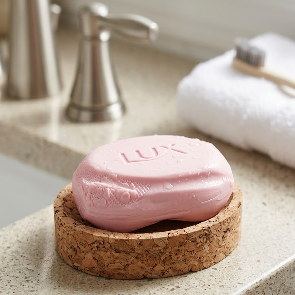 PAIVI Natural Cork Oval Soap Dish - Image 2