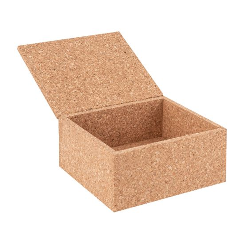 PAIVI Natural Cork Small Packaging Box with Hinged Lid - Image 4