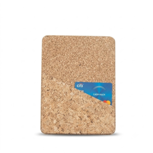 PAIVI Natural Cork Bill Folder with Front Pocket