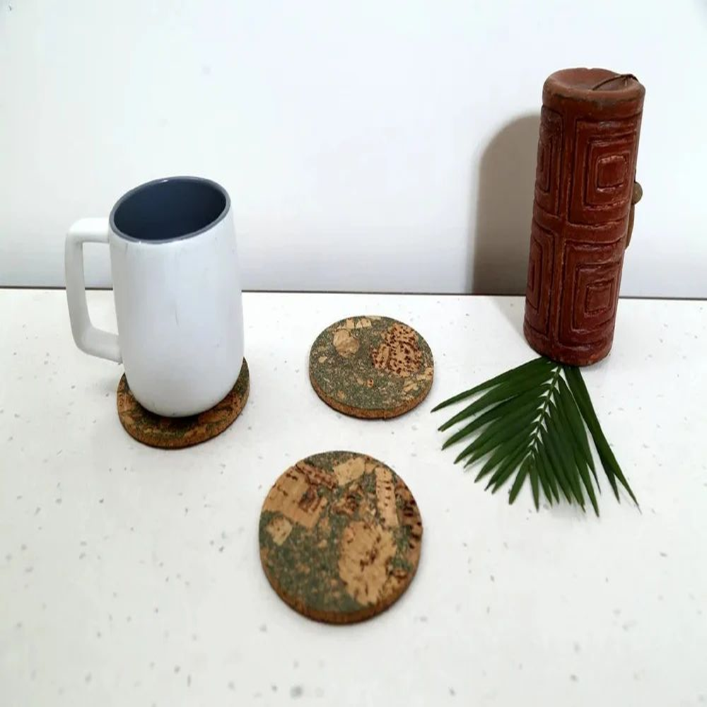 PAIVI Olive Pattern Cork Trivet Set - Image 2